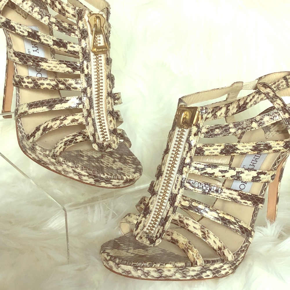 Jimmy Choo Snake Skin Heels